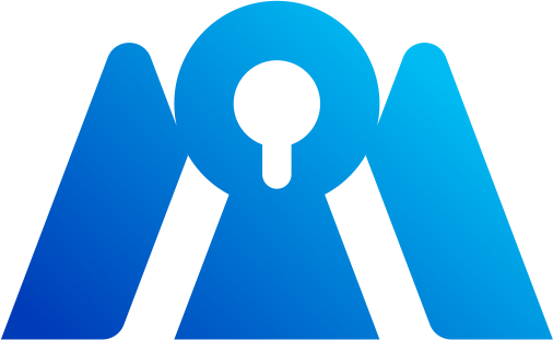 Meloc logo: Mark, cyan